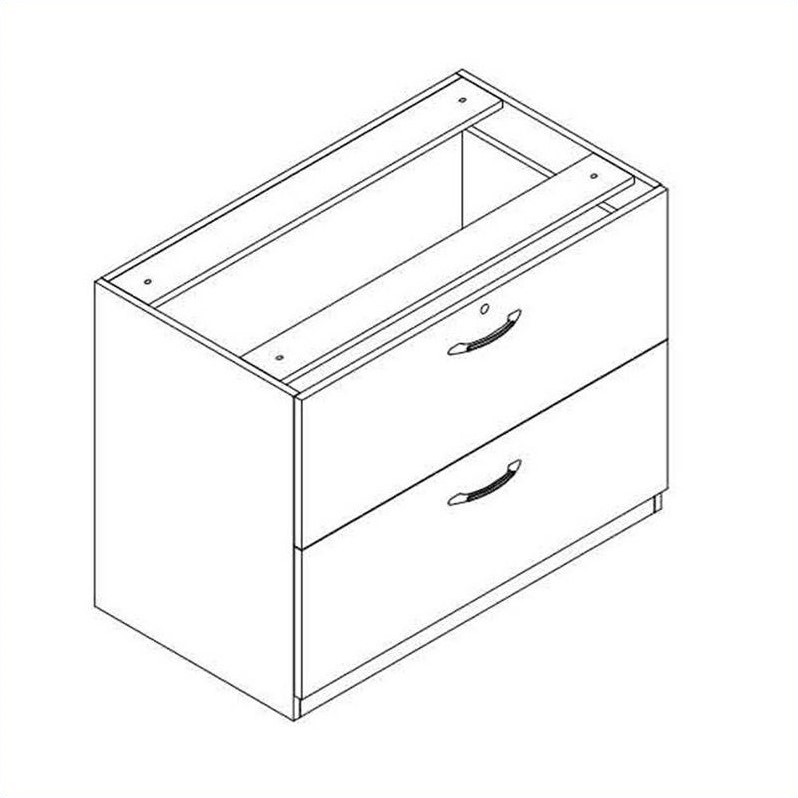 Mayline Aberdeen 2 Drawer Credenza Lateral File In Maple Manage Desks Offer Innovative Design And Unparalleled Quality For The Price This 36 W File Center Can Be Partially Nested Under A Worksurface To