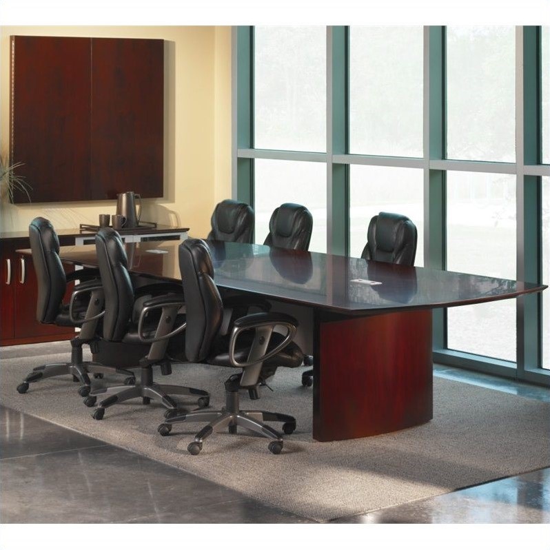 Mayline Napoli Curved End Conference Table In Gany Ncmah Mayline Napoli Curved End Conference Table In Gany