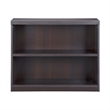 Mayline Aberdeen 2 Shelf Bookcase in Mocha