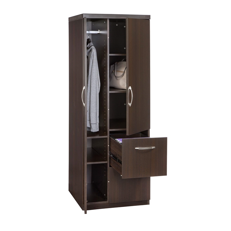Mayline Aberdeen Personal Storage Tower in Mocha