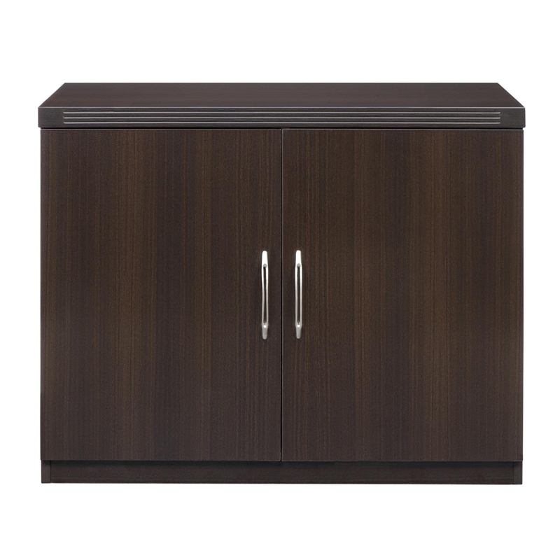 Mayline Aberdeen Storage Cabinet in Mocha