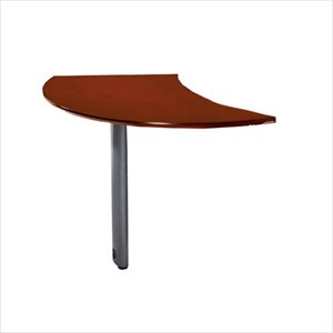 mayline napoli curved desk right extension in sierra cherry