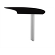 Mayline Medina Curved Desk Extension (Right) in Mocha