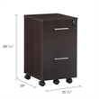 Mayline Medina Pedestal (File-File) in Mocha