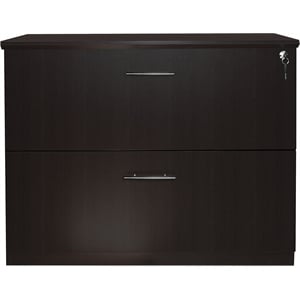 Mayline Medina 2 Drawer Lateral Filing Cabinet in Mocha
