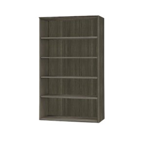 Mayline Medina Bookcase (5 Shelf) in Gray Steel