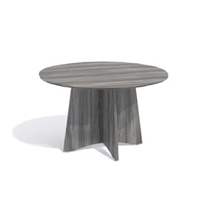 Mayline Medina Conference Table (48&quot&quot Round) in Gray Steel