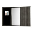 Mayline Medina Presentation Board in Gray Steel