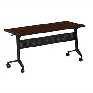 Mayline Flip-N-Go Table in Mocha