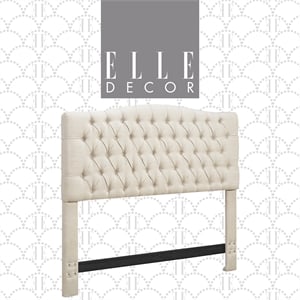 Elle Decor Celeste Queen Size Headboard Beige Weave