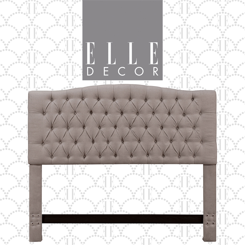 Elle Decor Celeste Queen Size Headboard Brown Weave