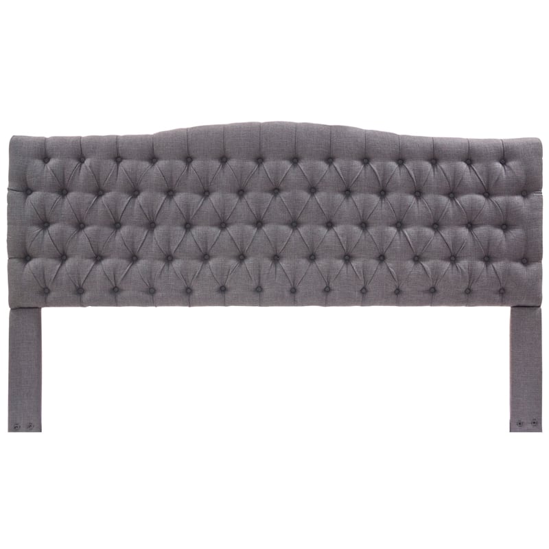 Elle Decor Celeste King Size Headboard Gray Weave
