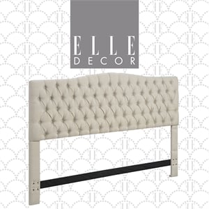 Elle Decor Celeste King Size Headboard Beige Weave