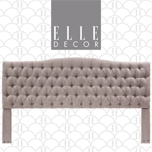 Elle Decor Celeste King Size Headboard Brown Weave