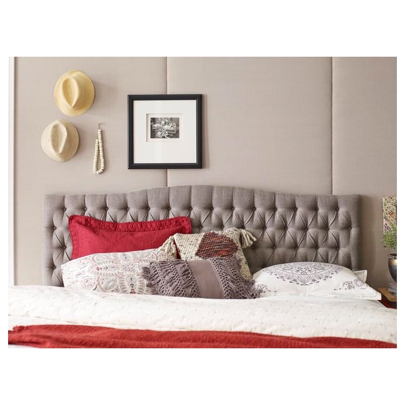 Elle Decor Celeste King Size Headboard Brown Weave