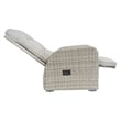 Elle Decor Vallauris 3-Piece Outdoor Reclining Chair Set Grey