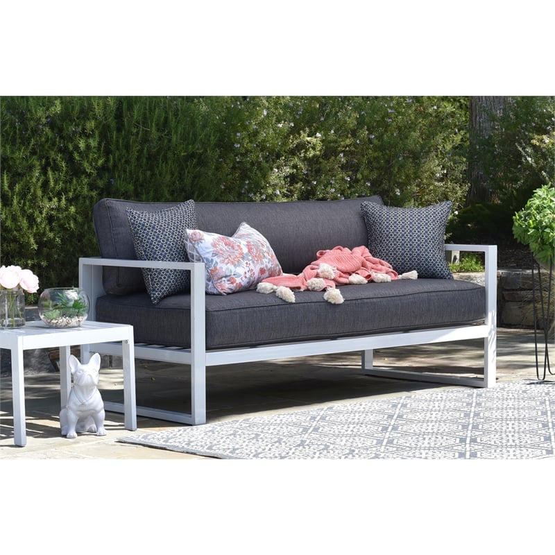 Elle Decor Paloma Outdoor Sofa White