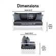 Elle Decor Paloma Outdoor Sofa White