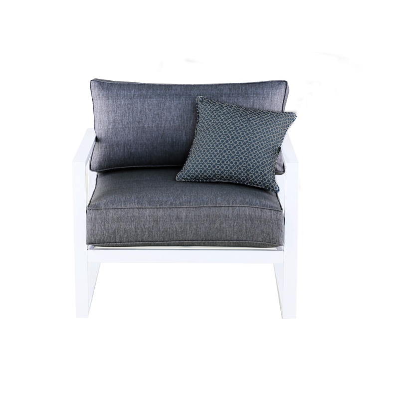 Elle Decor Paloma Outdoor Accent Chair White