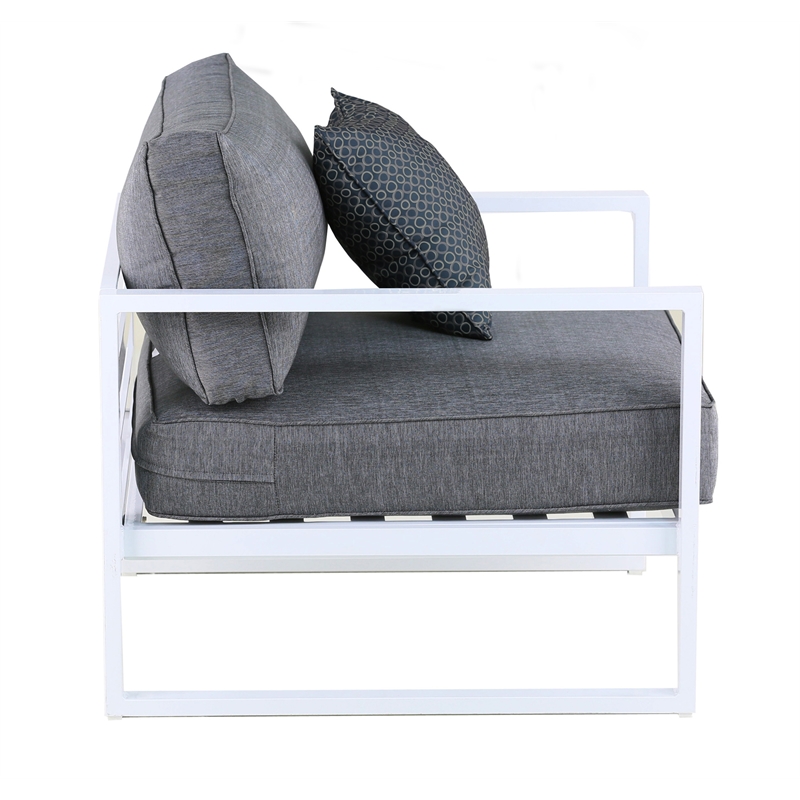 Elle Decor Paloma Outdoor Accent Chair White