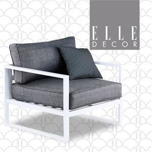 Elle Decor Paloma Outdoor Accent Chair White