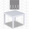 Elle Decor Paloma Outdoor Side Table White