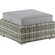 Elle Decor Vallauris Outdoor Ottoman with Cushion Grey