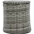 Elle Decor Vallauris Outdoor Side Table with Storage Grey
