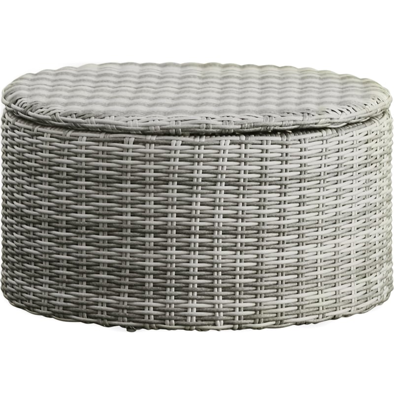 Elle Decor Vallauris Outdoor Coffee Table with Storage Grey