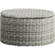 Elle Decor Vallauris Outdoor Coffee Table with Storage Grey