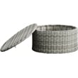 Elle Decor Vallauris Outdoor Coffee Table with Storage Grey