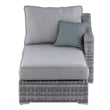 Elle Decor Vallauris Reversible Outdoor Sectional with Storage Gray