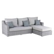 Elle Decor Vallauris Reversible Outdoor Sectional with Storage Gray