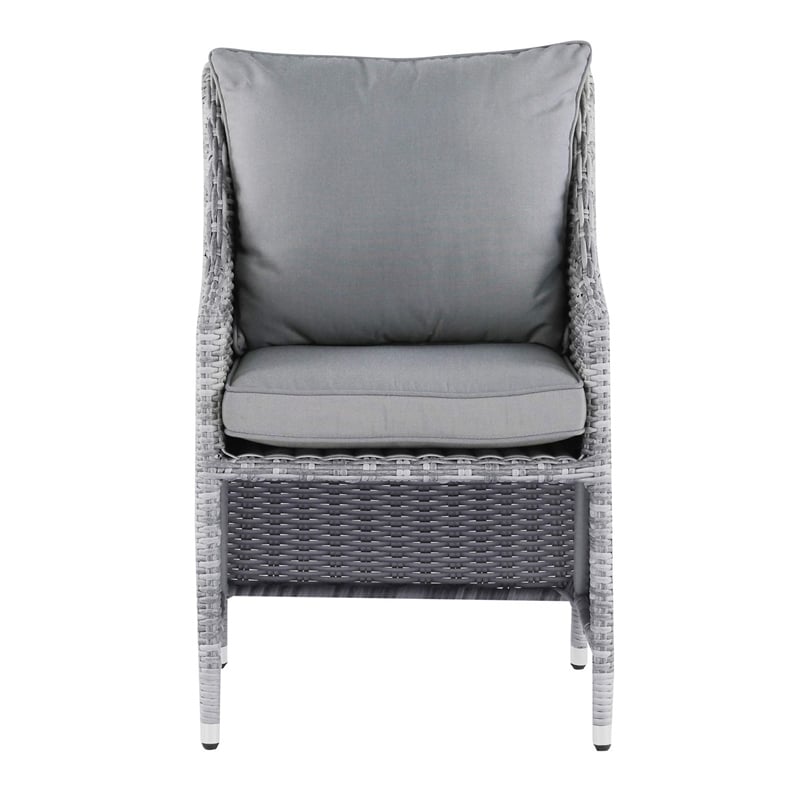 Elle Decor Vallauris 5-Piece Outdoor Seating Set Grey