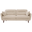 Elle Decor Chloe Loveseat in Beige