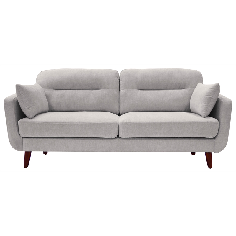 Elle Decor Chloe Loveseat in Light Gray