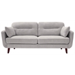 Elle Decor Chloe Loveseat in Light Gray