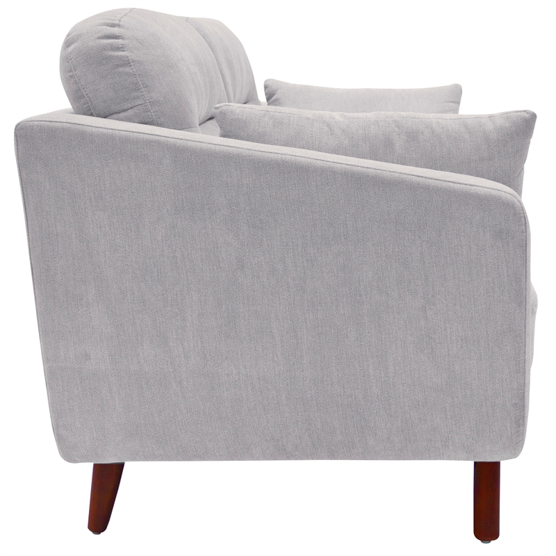 Elle Decor Chloe Loveseat in Light Gray