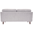 Elle Decor Chloe Loveseat in Light Gray