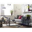 Elle Decor Chloe Loveseat in Light Gray