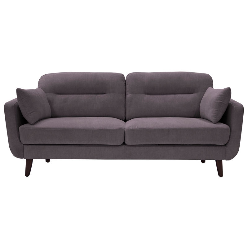 Elle Decor Chloe Loveseat in Dark Gray