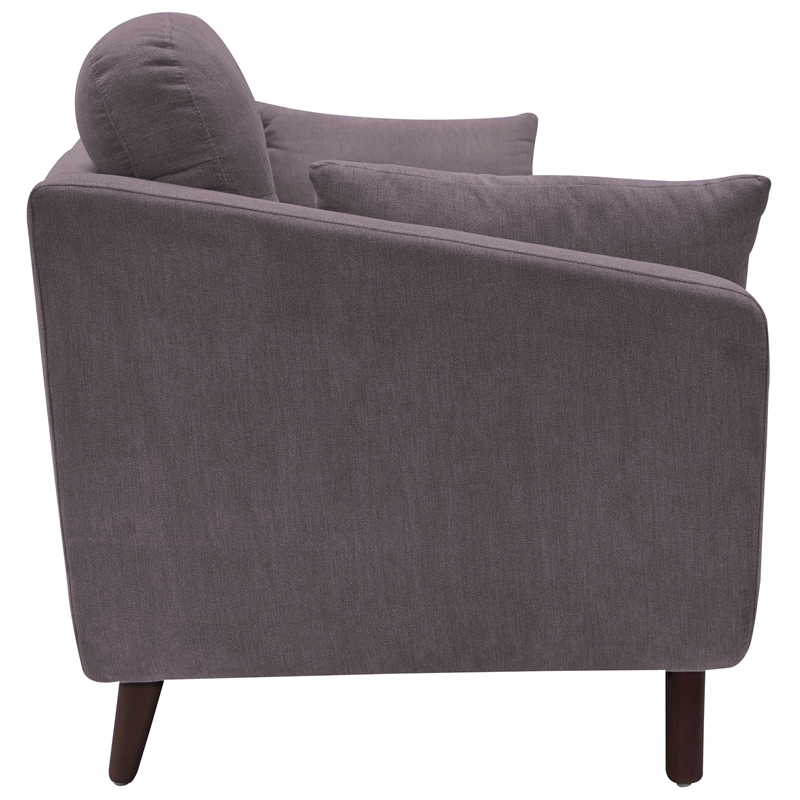 Elle Decor Chloe Loveseat in Dark Gray