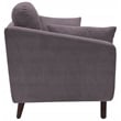 Elle Decor Chloe Loveseat in Dark Gray