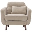 Elle Decor Chloe Arm Chair in Beige
