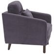 Elle Decor Chloe Arm Chair in Dark Gray