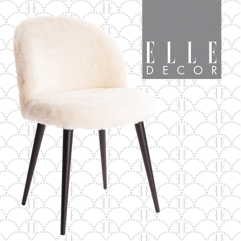 Elle Decor Cami Vanity Chair in French Cream Cymax Business