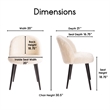Elle Decor Cami Vanity Chair in French Cream