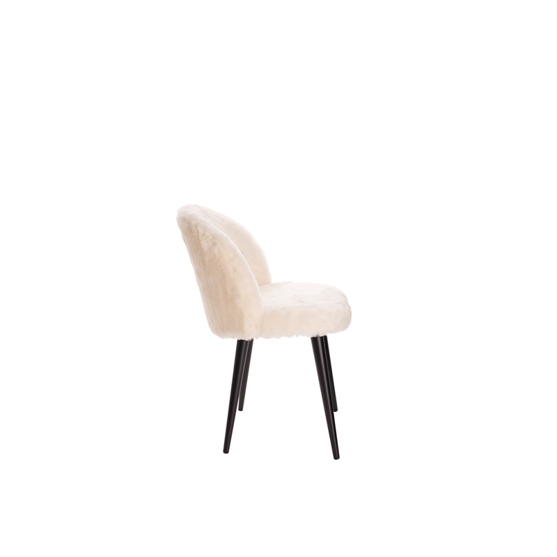 Elle Decor Cami Vanity Chair in French Cream