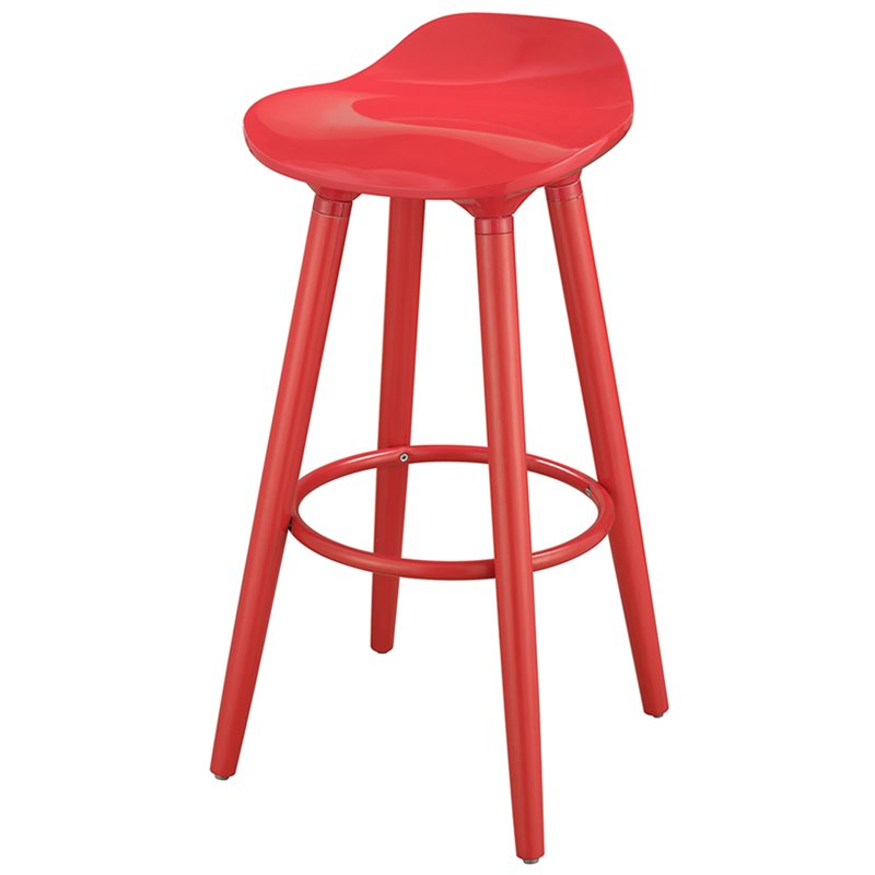 Elle Decor Ine 29 Bar Stool In French Red Chrcrlred02 Elle Decor Ine 29