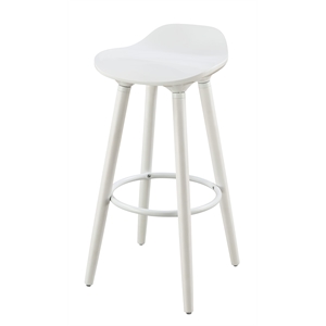Elle Decor Caroline 29&quot Bar Stool in French White